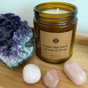 Organic Wax Candle Lavender & Orange