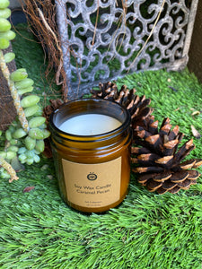 Soy Wax Candle Caramel Pecan